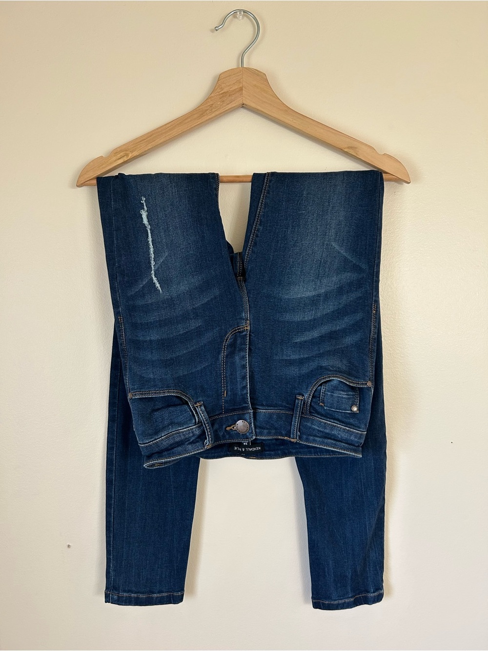 KENDALL & KYLIE Distressed Skinny Jeans Blue Wash | Size 24